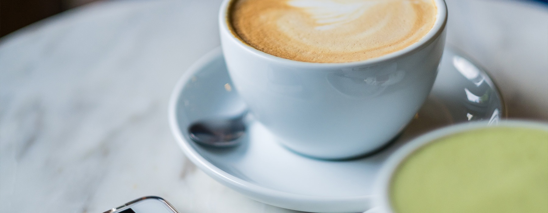 coffee on a table